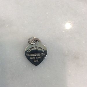 Return to Tiffany Black silver/enamel Heart